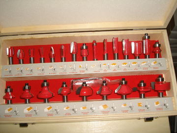 TC-024A Ręcznie Router Machine Parts 24PCS TCT Router ustawiony bit do obróbki drewna