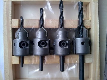TC-004V ręczne narzędzia Części 4PCS TCT węglików spiekanych Pogłębiacze Wiertła do wiercenia drewna