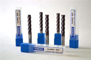 Mirco stałe Plac Carbide End Mill HRC50 Długi Flet z TiAlN powlekane dla Frezowanie CNC
