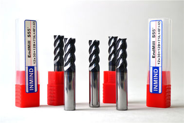 High Speed ​​Steel Plac End Mill Standard z 45 ° Helix Kąt / standardowa długość Type