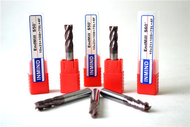 Długi flet Plac End Mill High Precision CNC Frez do frezowania 0.3um Side - 0.4um
