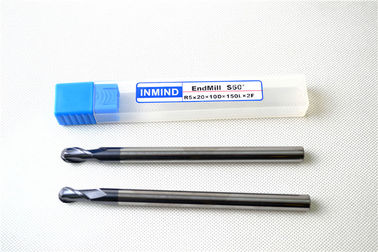 Spirala TiAlN powlekane Ball Nose End Mills, Długi flet Frezy Do cięcia aluminium