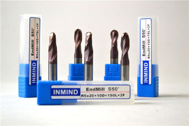 CNC stożkowe Nos Ball End Mill TiAlN powlekane Carbide Narzędzia do obróbki na miedź