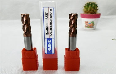 Zmniejszone Shank Standardowy Promień Frez End Mill, High Performance, HRC55