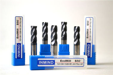 Niestandardowe Radius End Mills TiAlN powlekane Frezy do aluminium, Ball Nose End Mills
