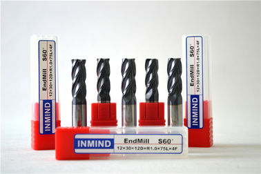 Coated rowków Micro End Mill Corner Radius End Mill Super-drobnoziarniste