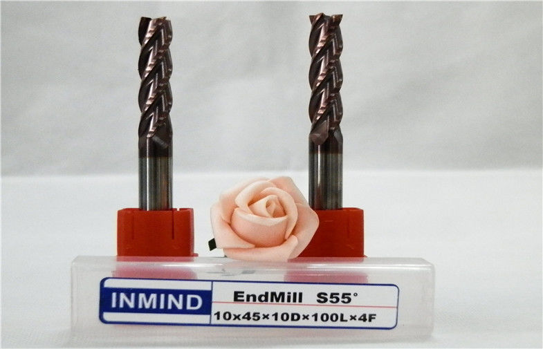 Long Reach Titanium End Mill Carbide Plac Frezarka do obróbki Dla stali hartowanej