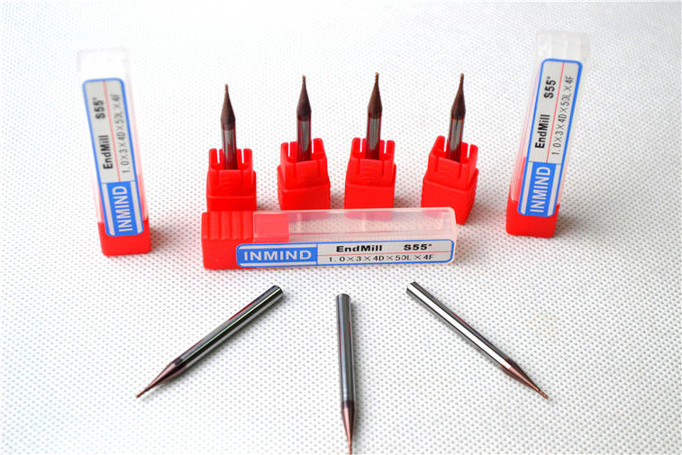 Dwa flet HRC60 Mikro Frezy Micro Rozmiar HRC55 Cutter, 0.3mm do 0.9mm